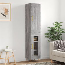 vidaXL szürke sonoma szerelt fa magasszekrény 34,5 x 34 x 180 cm bútor