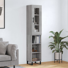 vidaXL szürke sonoma szerelt fa magasszekrény 34,5 x 34 x 180 cm bútor