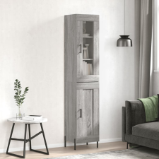 vidaXL szürke sonoma szerelt fa magasszekrény 34,5 x 34 x 180 cm bútor