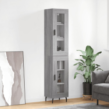 vidaXL szürke sonoma szerelt fa magasszekrény 34,5 x 34 x 180 cm bútor