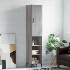 vidaXL szürke sonoma szerelt fa magasszekrény 34,5 x 34 x 180 cm bútor