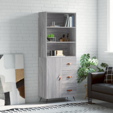 vidaXL szürke sonoma szerelt fa magasszekrény 69,5 x 34 x 180 cm bútor