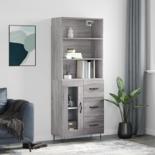 vidaXL szürke sonoma szerelt fa magasszekrény 69,5 x 34 x 180 cm bútor