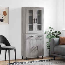 vidaXL szürke sonoma szerelt fa magasszekrény 69,5 x 34 x 180 cm bútor