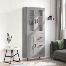 vidaXL szürke sonoma szerelt fa magasszekrény 69,5 x 34 x 180 cm bútor