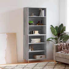 vidaXL szürke sonoma szerelt fa magasszekrény 69,5x32,5x180 cm bútor