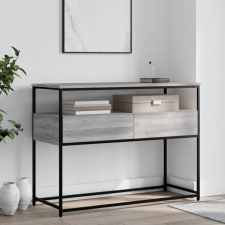 vidaXL szürke sonoma szerelt fa tálalóasztal 100x40x75 cm bútor