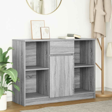 vidaXL szürke sonoma szerelt fa tálalószekrény fiókos 101x35x76 cm bútor