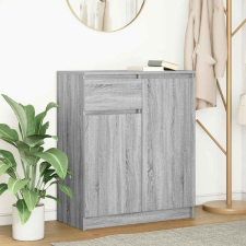 vidaXL szürke sonoma szerelt fa tálalószekrény fiókos 71x35x84 cm bútor