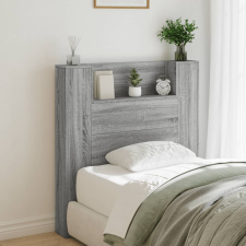 vidaXL szürke sonoma színű áthidalószekrény LED-ekkel 100x16,5x103,5cm ágy és ágykellék