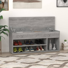 vidaXL szürke sonoma színű cipőtároló pad 105 x 30 x 45 cm bútor