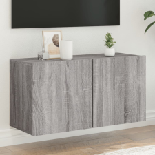 vidaXL szürke sonoma színű falra szerelhető TV-szekrény 80 x 30 x 41cm bútor
