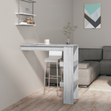 vidaXL szürke sonoma színű fatermék fali bárasztal 102 x 50 x 45 cm bútor