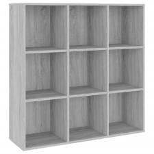 vidaXL szürke sonoma színű könyvszekrény 98x30x98 cm (815451) bútor
