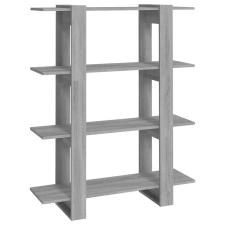 vidaXL szürke sonoma színű könyvszekrény/térelválasztó 100x30x123,5 cm (813564) bútor