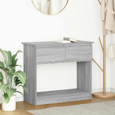 vidaXL szürke sonoma színű konzolasztal fiókokkal 85,5x38,5x74,5 cm (861396) bútor