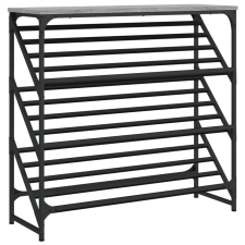 vidaXL szürke sonoma színű műfa cipőtartó 90x30x85 cm (833431) bútor