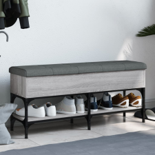 vidaXL szürke sonoma színű szerelt fa cipőpolc 102 x 32x 45 cm bútor