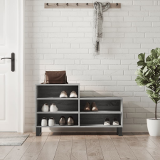 vidaXL szürke sonoma színű szerelt fa cipősszekrény 102x36x60 cm bútor