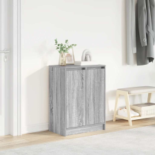 vidaXL szürke sonoma színű szerelt fa cipősszekrény 57x34x76 cm bútor