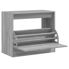 vidaXL szürke sonoma színű szerelt fa cipőszekrény 80x42x69 cm (840006) bútor