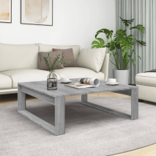 vidaXL szürke sonoma színű szerelt fa dohányzóasztal 100 x 100 x 35 cm bútor