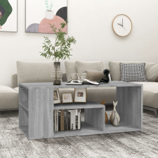 vidaXL szürke sonoma színű szerelt fa dohányzóasztal 100 x 50 x 40 cm bútor