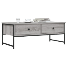 vidaXL szürke sonoma színű szerelt fa dohányzóasztal 101x49x39,5 cm bútor