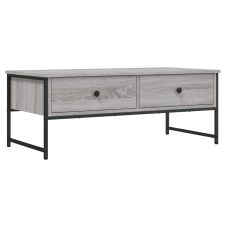 vidaXL szürke sonoma színű szerelt fa dohányzóasztal 101x49x39,5 cm (837740) bútor