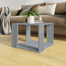 vidaXL szürke sonoma színű szerelt fa dohányzóasztal 40 x 40 x 30 cm bútor