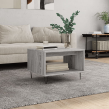 vidaXL szürke sonoma színű szerelt fa dohányzóasztal 60x50x40 cm bútor
