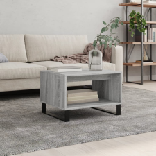 vidaXL szürke sonoma színű szerelt fa dohányzóasztal 60x50x40 cm bútor