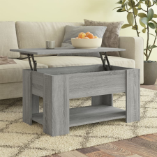 vidaXL szürke sonoma színű szerelt fa dohányzóasztal 79 x 49 x 41 cm bútor