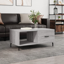 vidaXL szürke sonoma színű szerelt fa dohányzóasztal 90 x 50 x 40 cm bútor