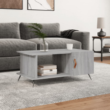 vidaXL szürke sonoma színű szerelt fa dohányzóasztal 90 x 50 x 40 cm bútor