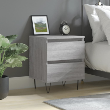 vidaXL szürke sonoma színű szerelt fa éjjeliszekrény 40 x 35 x 50 cm bútor