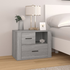 vidaXL szürke sonoma színű szerelt fa éjjeliszekrény 60 x 36 x 45 cm bútor