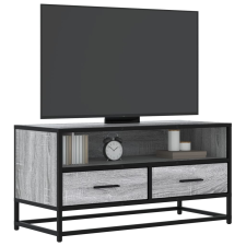vidaXL szürke sonoma színű szerelt fa és fém TV-szekrény 80x34,5x40 cm bútor