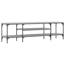vidaXL szürke sonoma színű szerelt fa és vas TV-szekrény 161x35x45 cm (831811) bútor