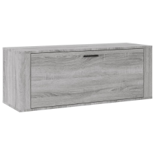 vidaXL szürke sonoma színű szerelt fa fali cipősszekrény 100x35x38 cm (821026) bútor
