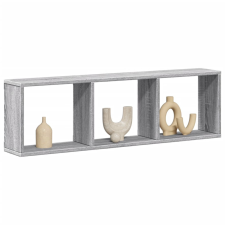 vidaXL szürke sonoma színű szerelt fa faliszekrény 100 x 16 x 30 cm bútor