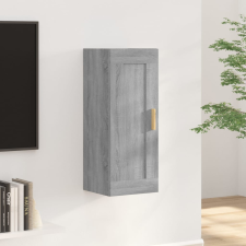 vidaXL szürke sonoma színű szerelt fa faliszekrény 35 x 34 x 90 cm bútor