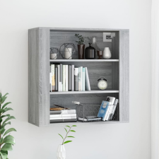 vidaXL szürke sonoma színű szerelt fa faliszekrény 80x33x80 cm bútor