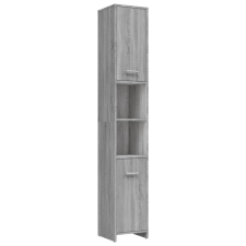 vidaXL szürke sonoma színű szerelt fa fürdőszobaszekrény 30x30x83,5 cm (815520) fürdőszoba bútor