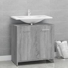 vidaXL szürke sonoma színű szerelt fa fürdőszobaszekrény 60x33x60 cm fürdőszoba bútor