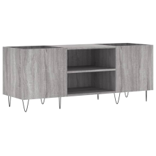 vidaXL szürke sonoma színű szerelt fa hanglemezszekrény 121x38x48 cm (831682) bútor