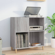 vidaXL szürke sonoma színű szerelt fa hanglemezszekrény 84,5x38x89 cm bútor