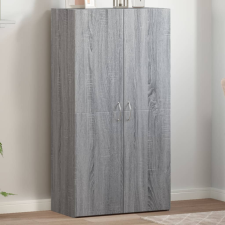 vidaXL szürke sonoma színű szerelt fa irattartó szekrény 60x32x115 cm irattároló szekrény