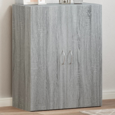 vidaXL szürke sonoma színű szerelt fa irattartó szekrény 60x32x77,5 cm irattároló szekrény