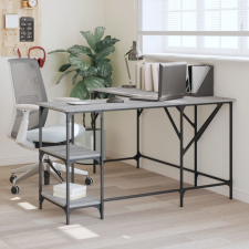 vidaXL szürke sonoma színű szerelt fa íróasztal 139 x 139 x 75 cm íróasztal